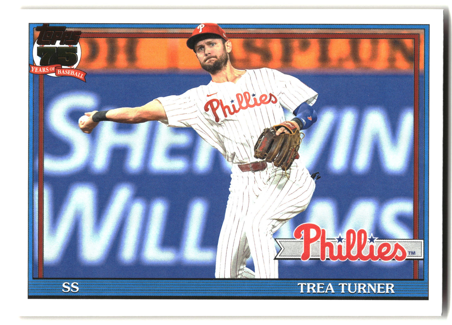 2026 Topps Trea Turner 1991 Topps Baseball 35th (Series Two) baseball