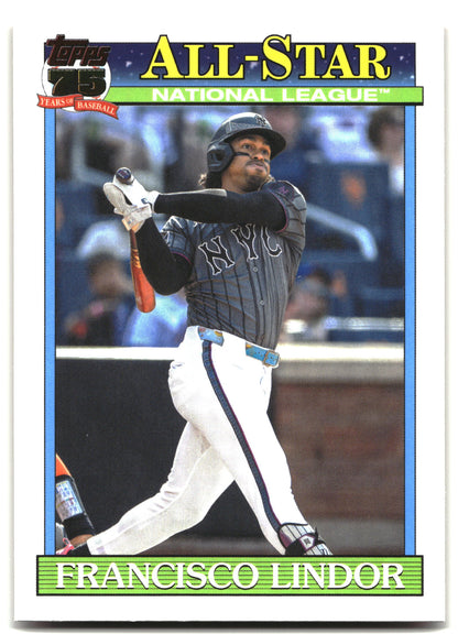 2026 Topps Francisco Lindor 1991 Topps Baseball 35th All-Stars baseball