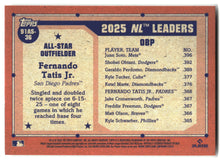 2026 Topps Fernando Tatis Jr. 1991 Topps Baseball 35th All-Stars baseball back
