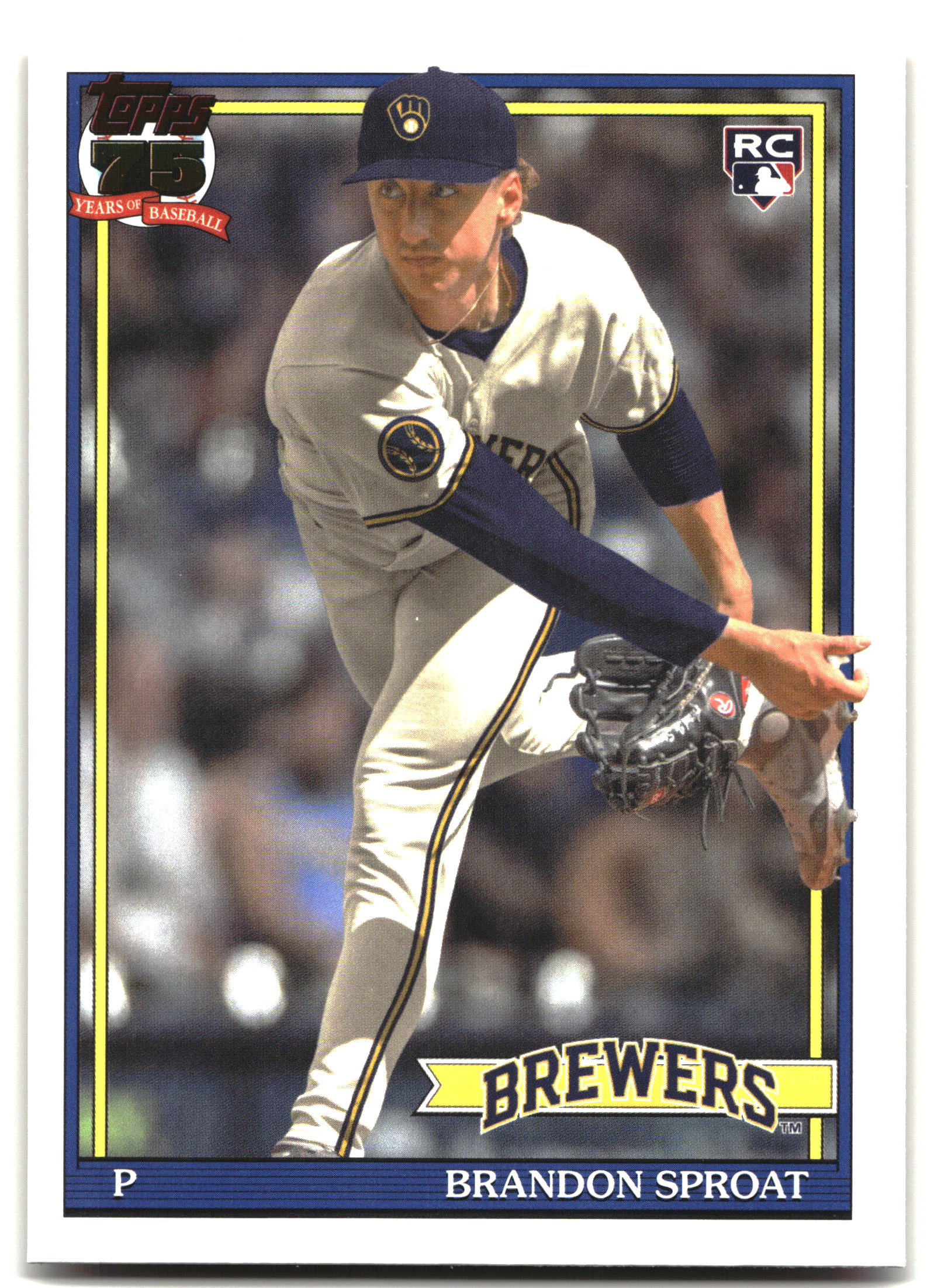 2026 Topps Brandon Sproat 1991 Topps Baseball 35th (Series Two) baseball