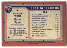 2026 Topps #91AS-19 Nolan Ryan 1991 Topps Baseball 35th Anniversary All-Stars back