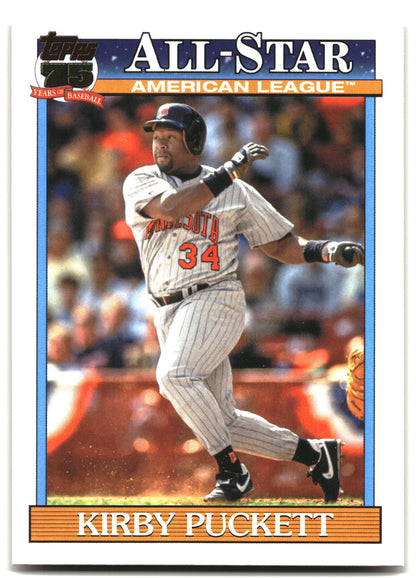 2026 Topps #91AS-45 Kirby Puckett 1991 Topps Baseball 35th Anniversary All-Stars
