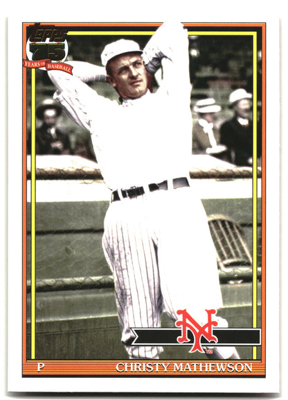 2026 Topps #91B2-31 Christy Mathewson 1991 Topps Baseball 35th (Series Two)