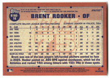 2026 Topps #91B2-16 Brent Rooker 1991 Topps Baseball 35th (Series Two) back