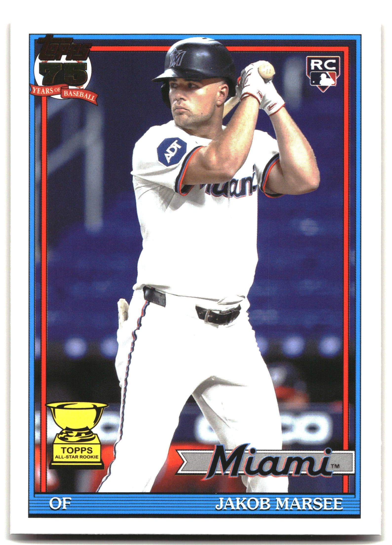2026 Topps #91B2-45 Jakob Marsee 1991 Topps Baseball 35th (Series Two)