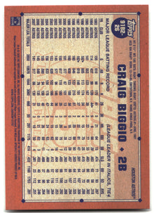 2026 Topps #91B2-26 Craig Biggio 1991 Topps Baseball 35th (Series Two) back