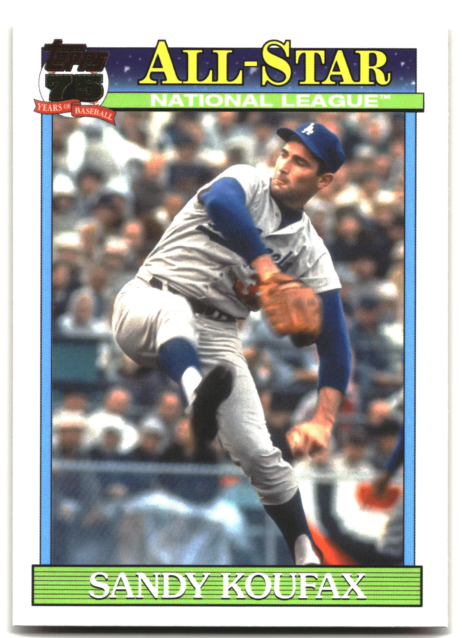 2026 Topps #91AS-40 Sandy Koufax 1991 Topps Baseball 35th Anniversary All-Stars