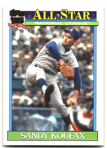 2026 Topps #91AS-40 Sandy Koufax 1991 Topps Baseball 35th Anniversary All-Stars