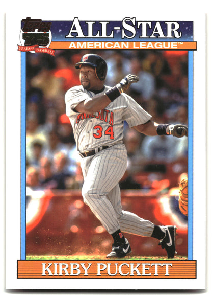 2026 Topps #91AS-45 Kirby Puckett 1991 Topps Baseball 35th Anniversary All-Stars