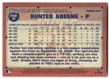 2026 Topps #91B2-47 Hunter Greene 1991 Topps Baseball 35th (Series Two) back