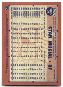 2026 Topps #91B2-34 Stan Musial 1991 Topps Baseball 35th (Series Two) back