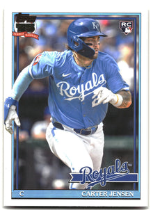 2026 Topps #91B2-4 Carter Jensen 1991 Topps Baseball 35th (Series Two)