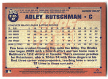 2026 Topps #91B2-42 Adley Rutschman 1991 Topps Baseball 35th (Series Two) back
