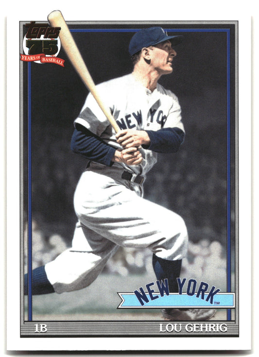 2026 Topps #91B2-30 Lou Gehrig 1991 Topps Baseball 35th (Series Two)