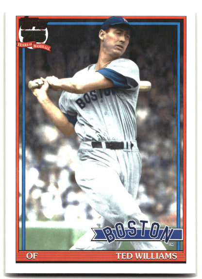 2026 Topps #91B2-46 Ted Williams 1991 Topps Baseball 35th (Series Two)