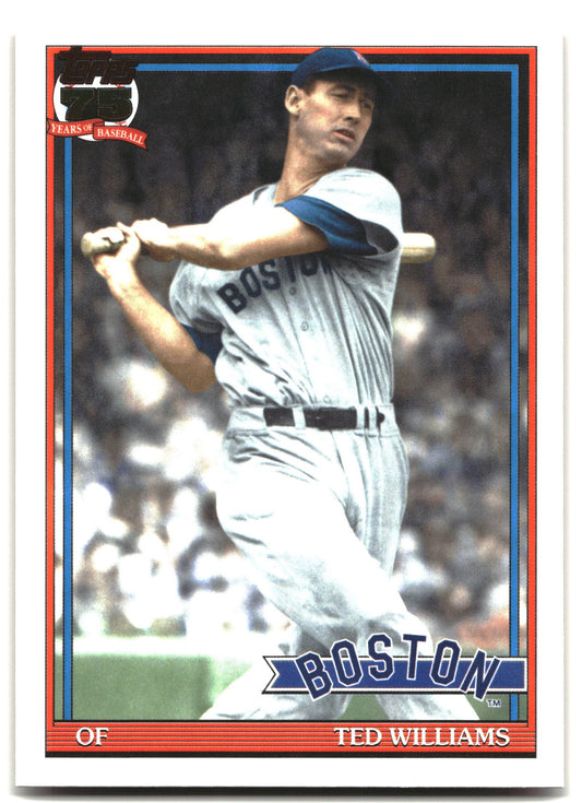 2026 Topps #91B2-46 Ted Williams 1991 Topps Baseball 35th (Series Two)