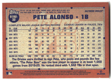 2026 Topps #91B2-32 Pete Alonso 1991 Topps Baseball 35th (Series Two) back