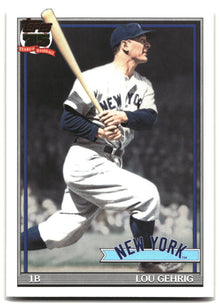 2026 Topps #91B2-30 Lou Gehrig 1991 Topps Baseball 35th (Series Two)