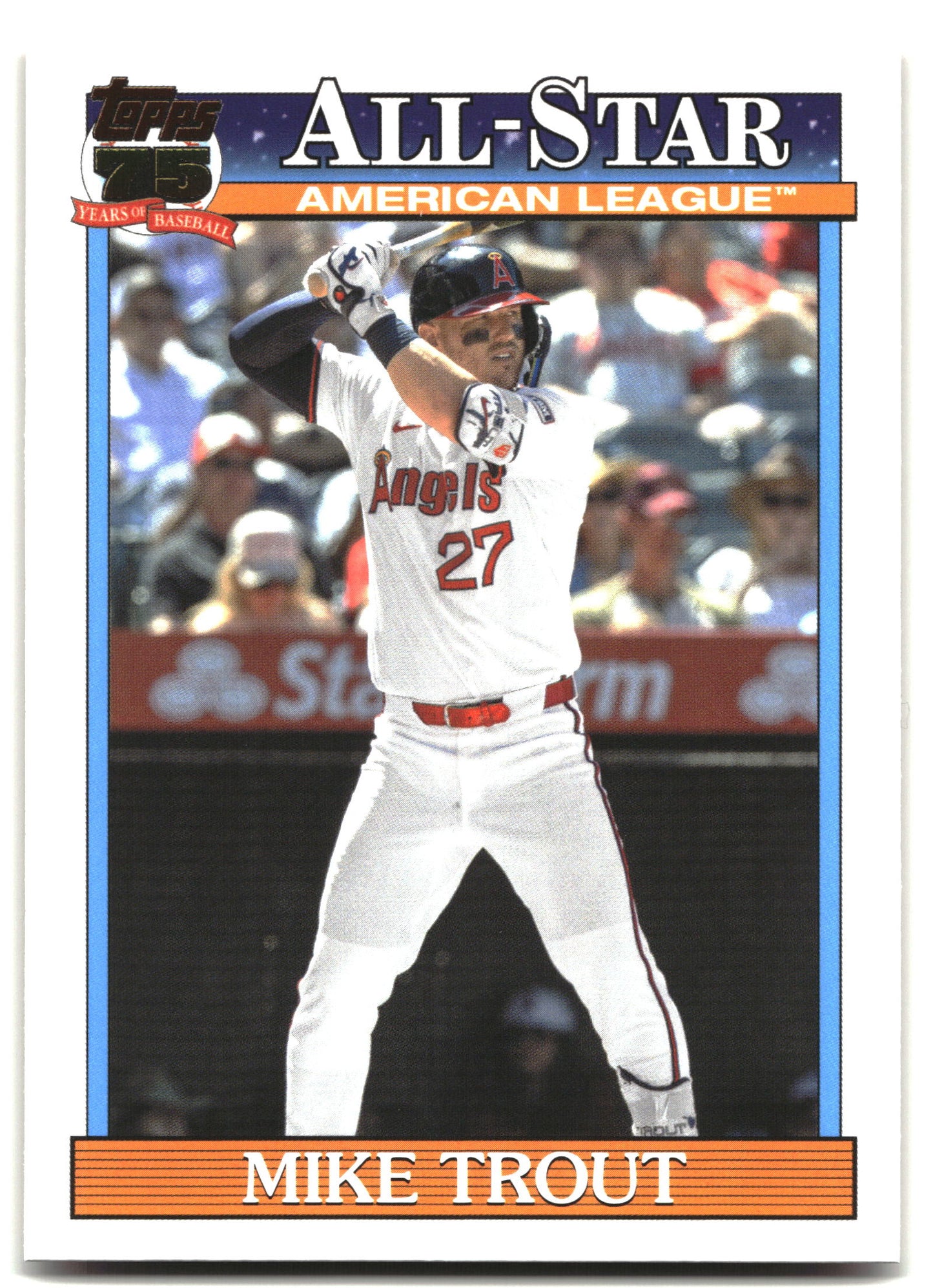 2026 Topps #91AS-4 Mike Trout 1991 Topps Baseball 35th All-Stars