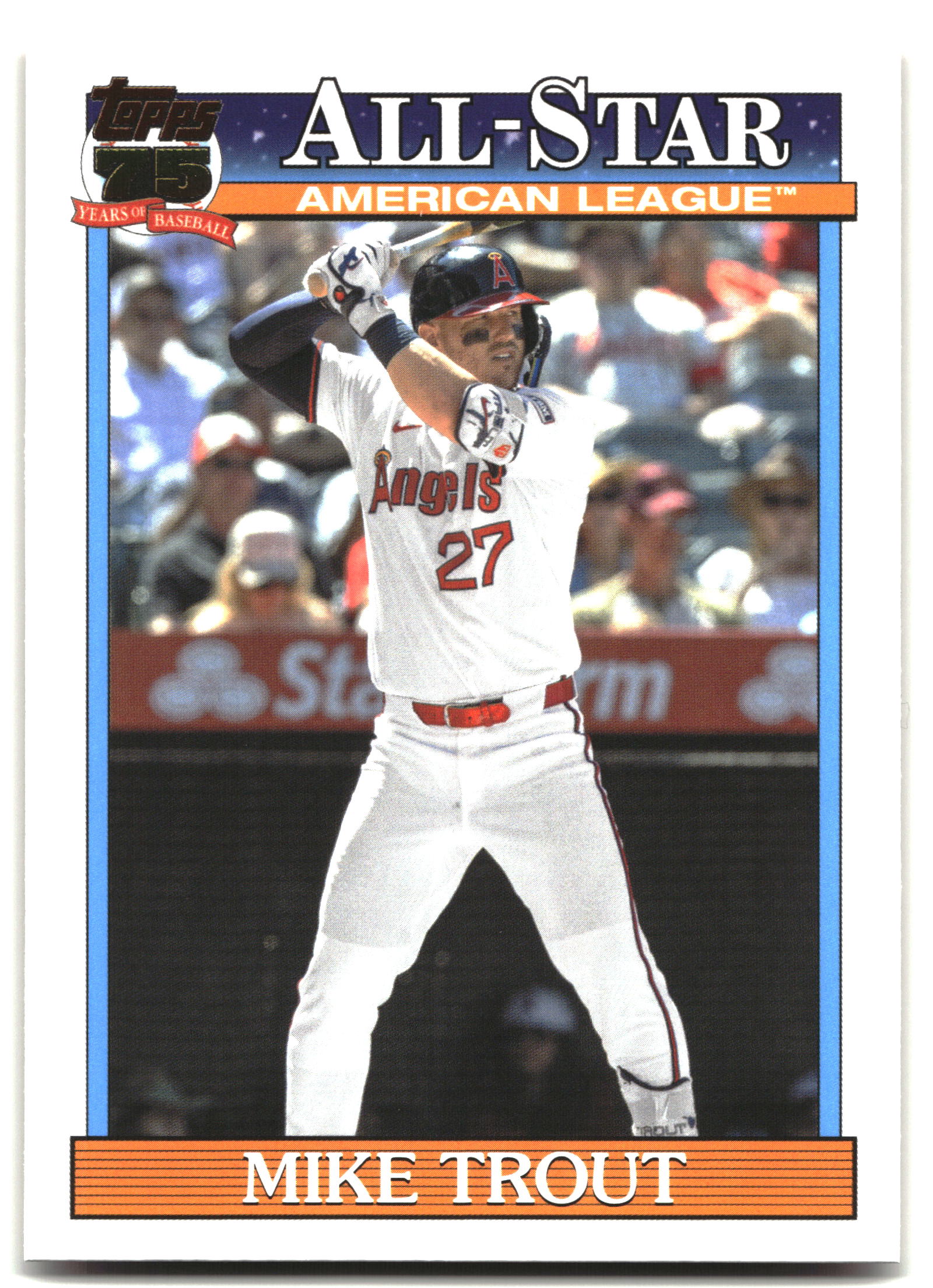 2026 Topps #91AS-4 Mike Trout 1991 Topps Baseball 35th All-Stars
