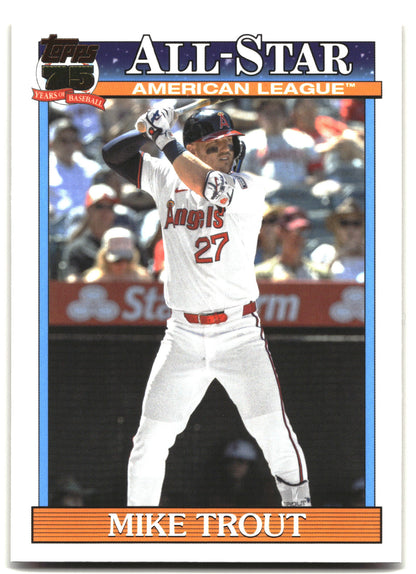 2026 Topps #91AS-4 Mike Trout 1991 Topps Baseball 35th All-Stars