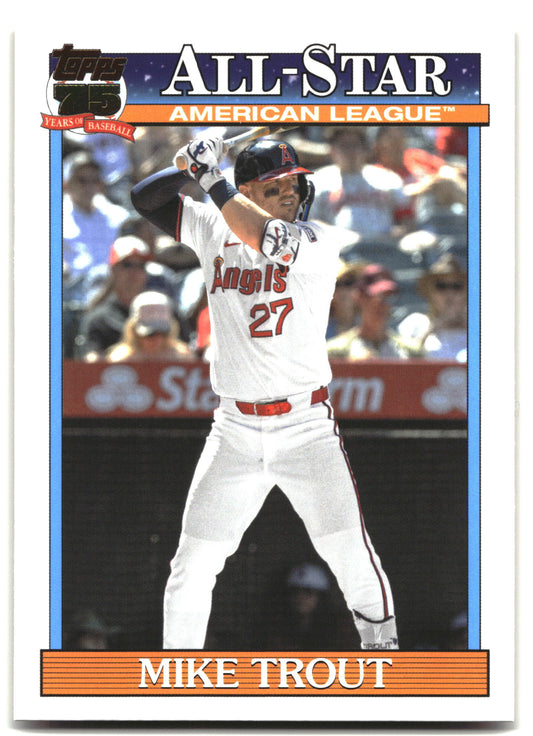 2026 Topps #91AS-4 Mike Trout 1991 Topps Baseball 35th All-Stars