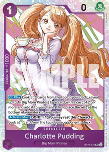 Charlotte Pudding OP11-070 Super Rare A Fist of Divine Speed One Piece Foil NM