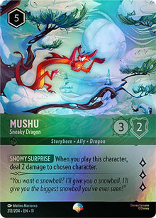 Mushu - Sneaky Dragon (Epic) 212/204 Epic Winterspell Lorcana Holo Near Mint