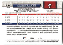 Cristopher Sánchez - 2026 Topps Chrome - Refractors - #270 back