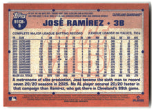José Ramírez - 2026 Topps Chrome - 1991 Topps Baseball 35th Anniversary - #91CB-9 back