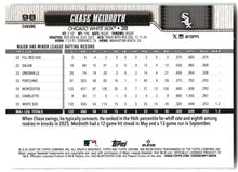 Chase Meidroth - 2026 Topps Chrome - X-Fractors - #98 back