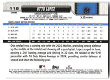 Otto Lopez - 2026 Topps Chrome - X-Fractors - #116 back