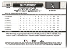 Chase Meidroth - 2026 Topps Chrome - X-Fractors - #98 back