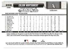 Colson Montgomery - 2026 Topps Chrome - X-Fractors - #259 back