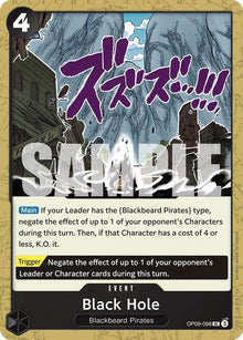 Black Hole OP09-098 Uncommon Emperors in the New World One Piece Near Mint