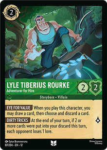 Lyle Tiberius Rourke - Adventurer for Hire 87/204 Wilds Unknown Lorcana NM