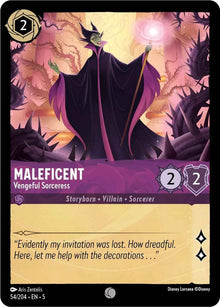 Maleficent - Vengeful Sorceress 54/204 Common Shimmering Skies Lorcana Near Mint
