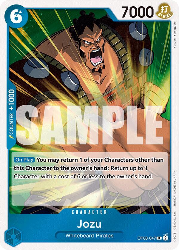 Jozu OP08-047 Rare Two Legends One Piece Foil Near Mint