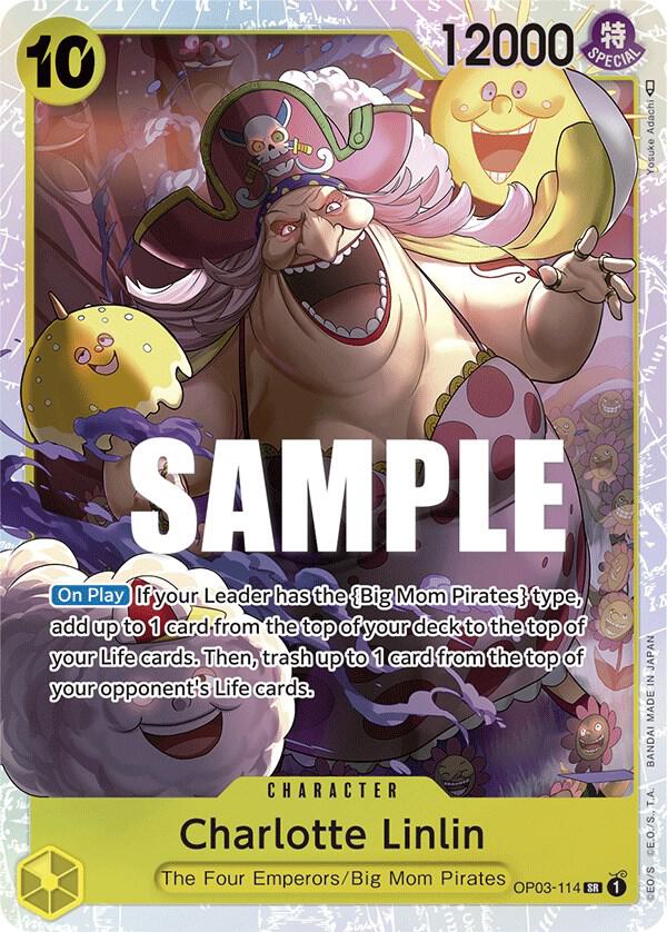 Charlotte Linlin (114) OP03-114 Super Rare Pillars of Strength One Piece Foil NM