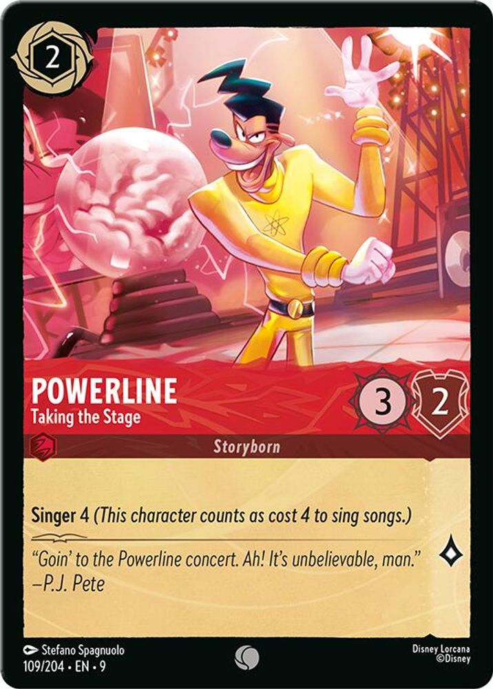 Powerline - Taking the Stage 109/204 Common Fabled Lorcana Near Mint