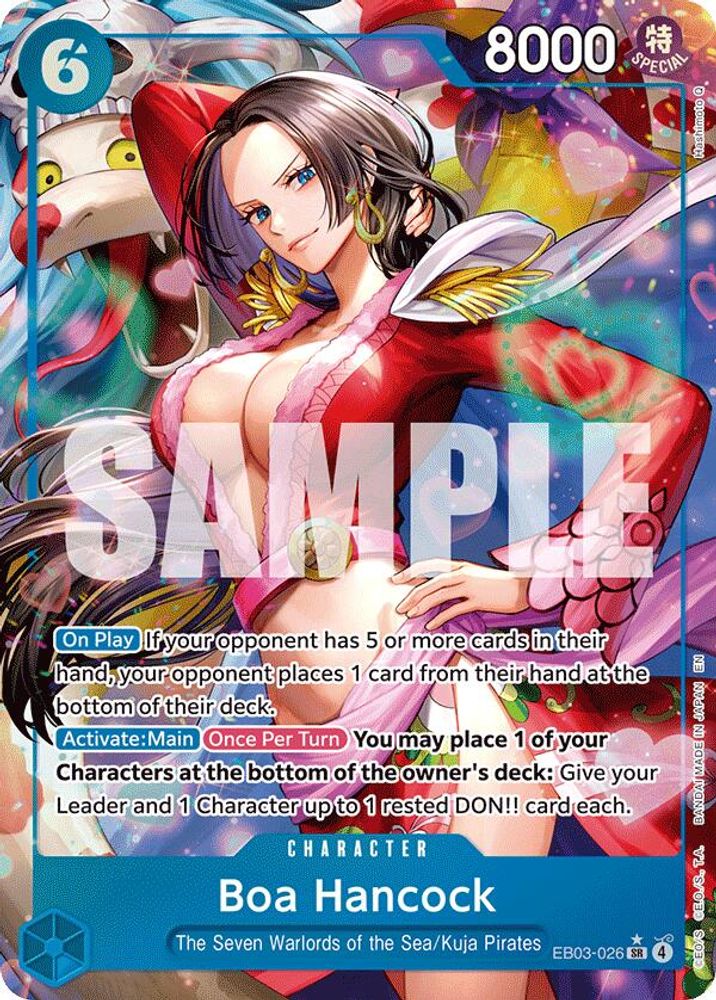 Boa Hancock (Alternate Art) EB03-026 Extra Booster: One Piece Heroines Edition One Piece Foil NM
