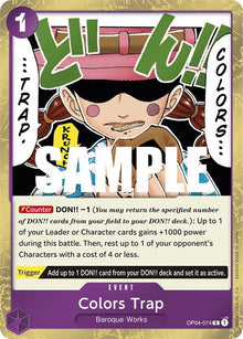 Colors Trap OP04-074 Rare Kingdoms of Intrigue One Piece Foil Near Mint