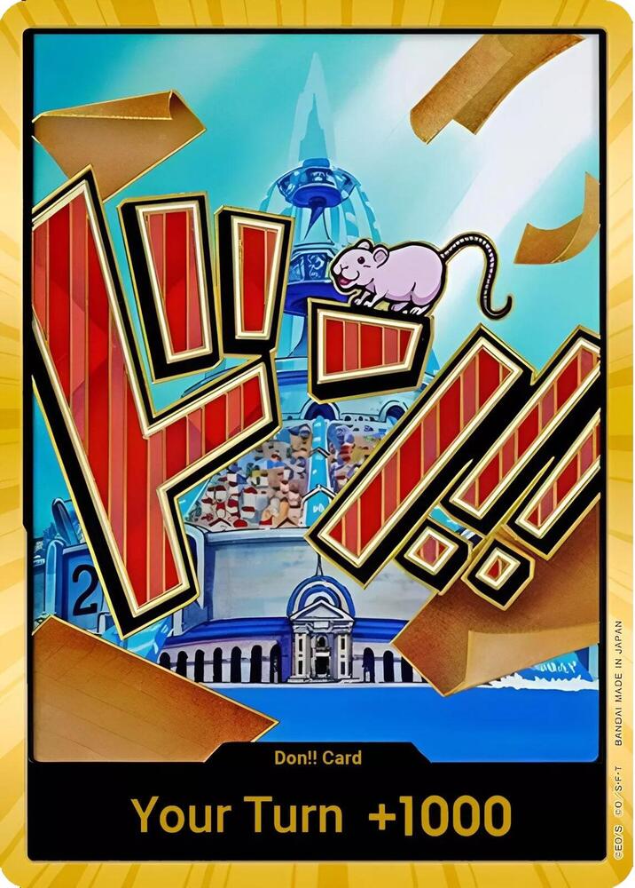 DON!! Card (Iceberg) (Gold) DON!! Premium Booster -The Best- One Piece Foil NM