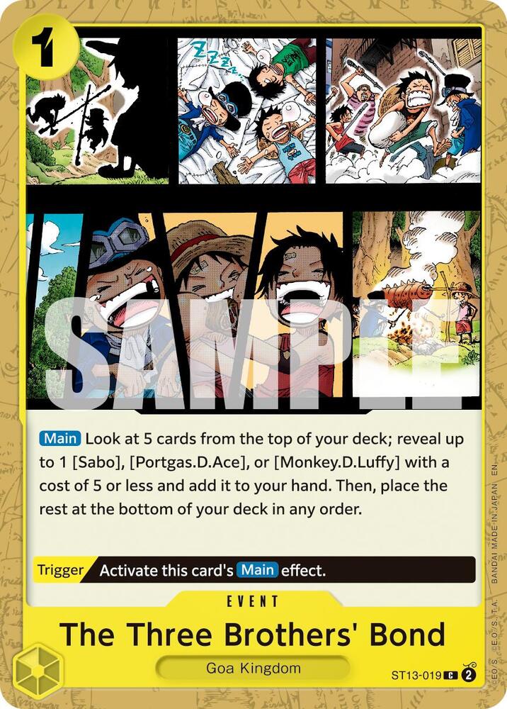 The Three Brothers' Bond (Reprint) ST13-019 Premium Booster -The Best- Vol. 2 One Piece NM