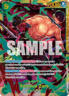 Roronoa Zoro OP06-118 Secret Rare Wings of the Captain One Piece Foil Near Mint