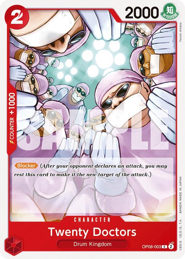 Twenty Doctors OP08-003 Common Two Legends One Piece Near Mint