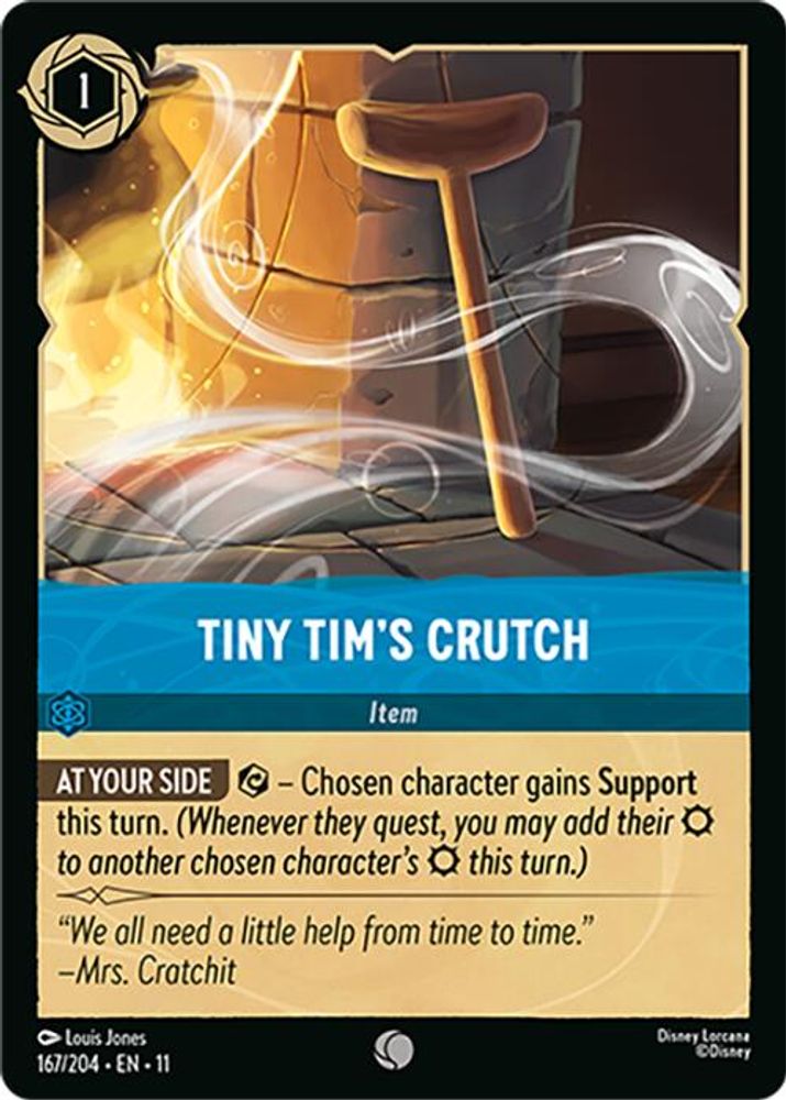 Tiny Tim's Crutch 167/204 Common Winterspell Lorcana Near Mint