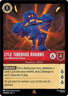 Lyle Tiberius Rourke - Crystallized Mercenary 140/204 Archazia's Island Lorcana