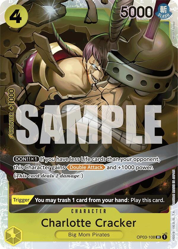 Charlotte Cracker (Reprint) OP03-108 Premium Booster -The Best- One Piece Foil NM