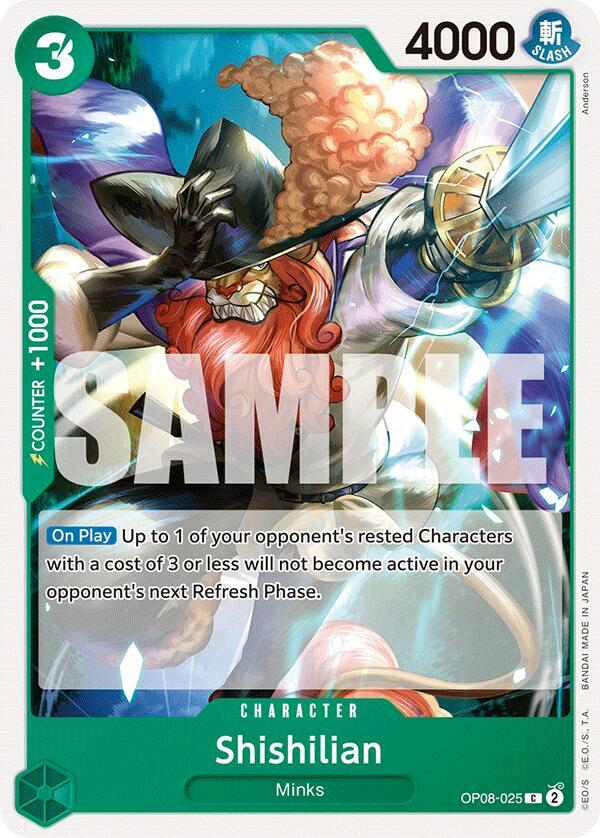 Shishilian OP08-025 Common Two Legends One Piece Near Mint